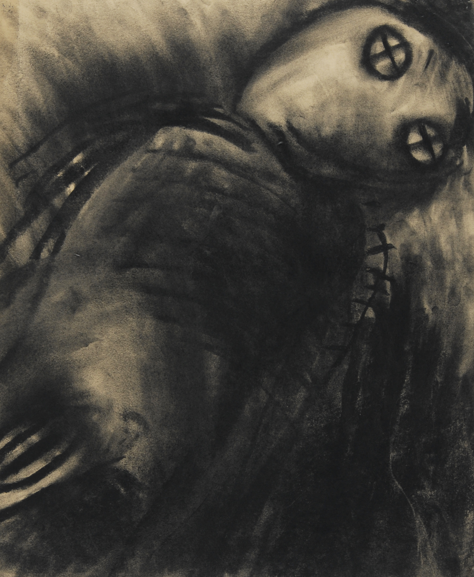 Miriam Cahn, Das Fliehen des Mannes