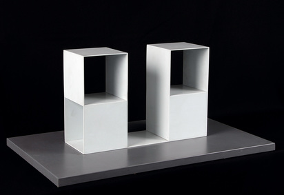 2/2 Two Two-Part Pieces Using a Cube with Opposite Sides Removed