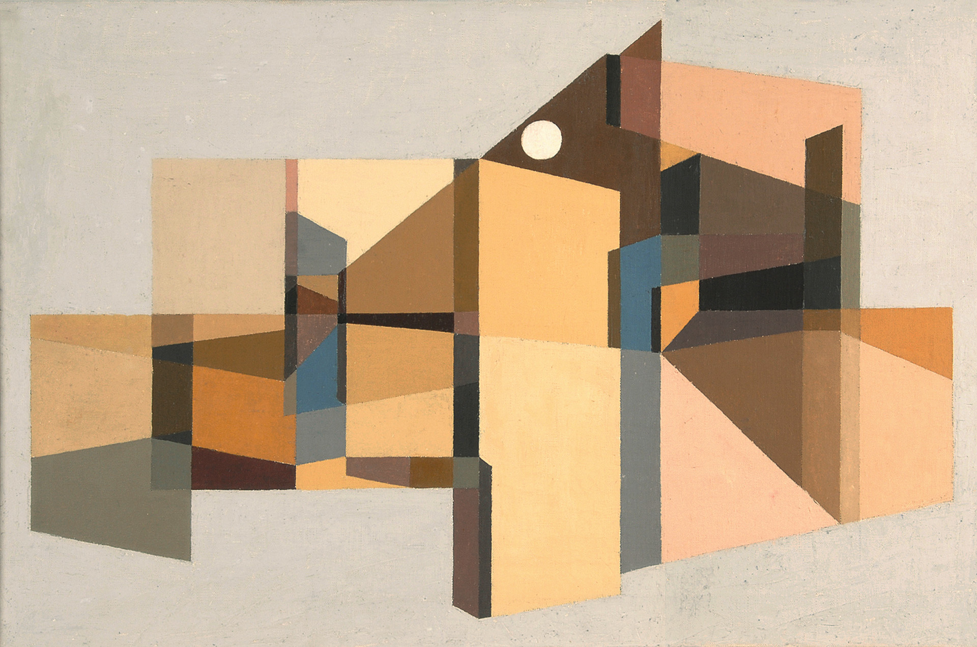 Robert Salomon Gessner, Räumliche Permutation in den hellen Erdfarben