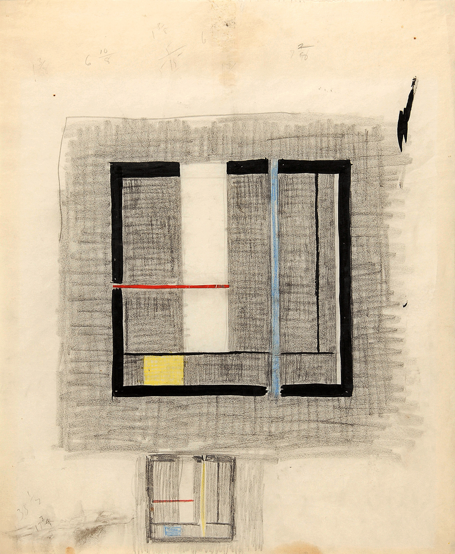Burgoyne Diller, Collage for Wall Sculpture