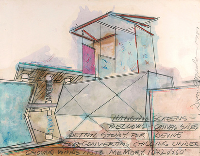 Hanging Screens - Bellows - Canvas Sides, Detail Study...