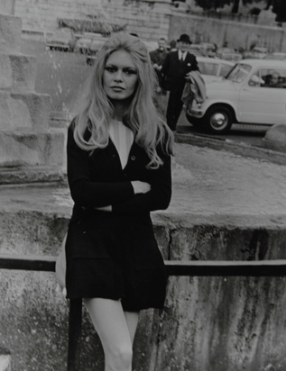 4 photographs: Brigitte Bardot in Rome