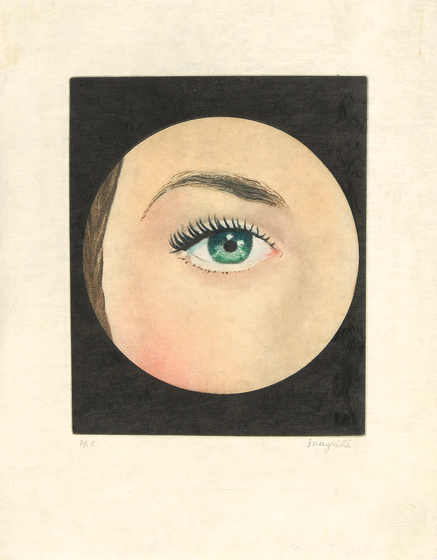 René Magritte, after. L'oeil, from "Le lien de paille"