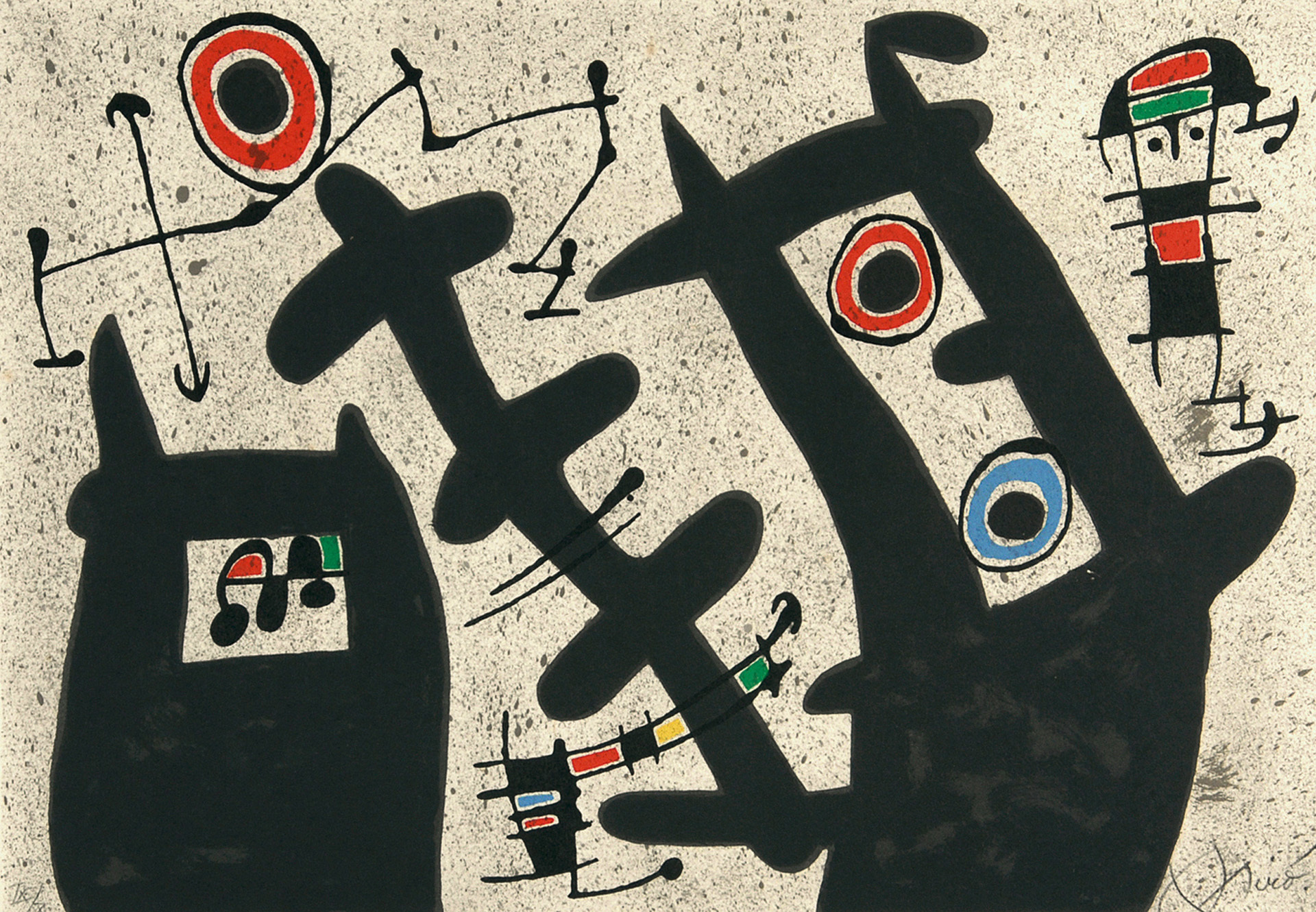 Joan Miró, Lézard au plume d'or