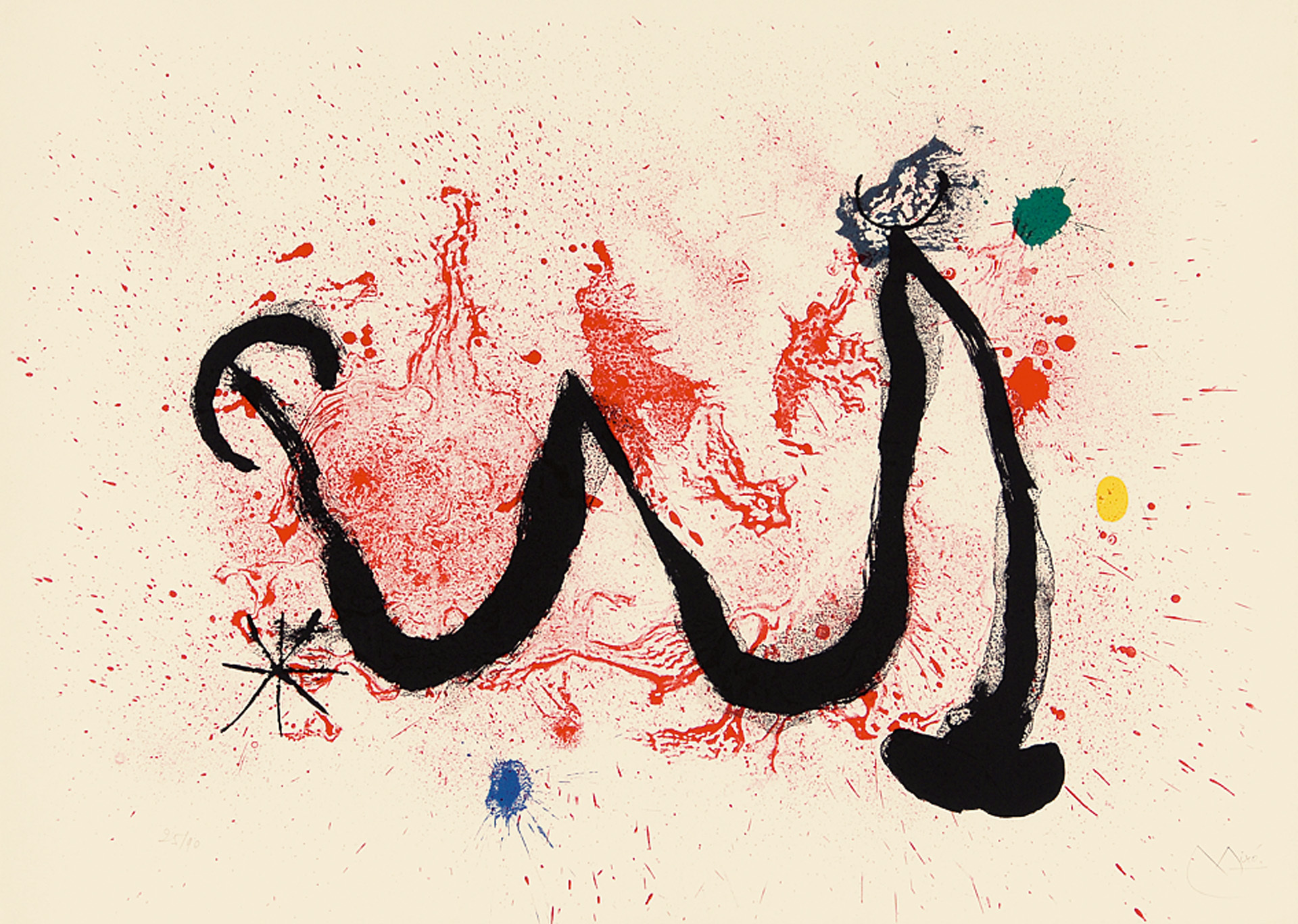 Joan Miró, Danse du feu, aus "Derrière le Miroir Nr. 139-140"