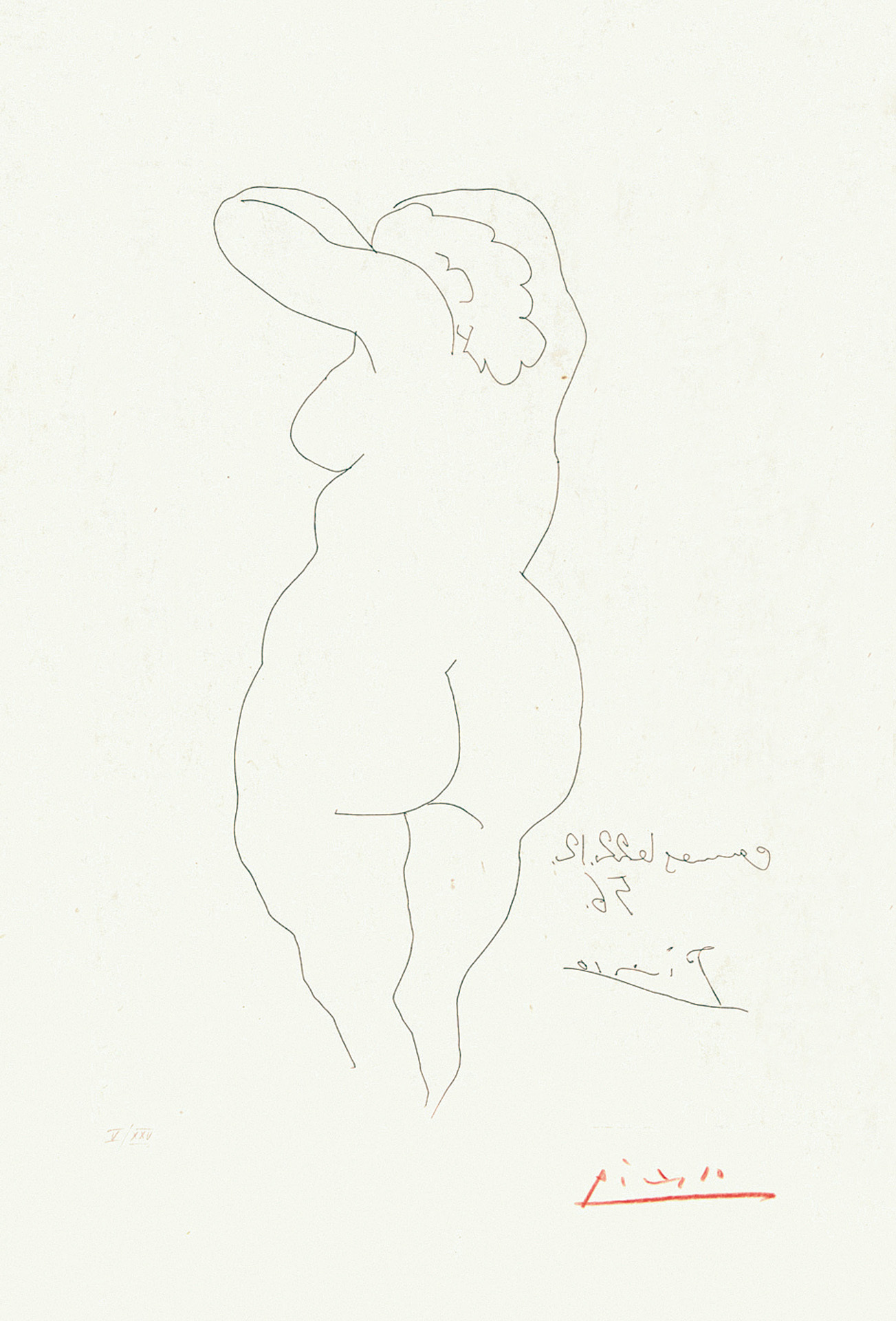 Pablo Picasso, Femme vue de dos