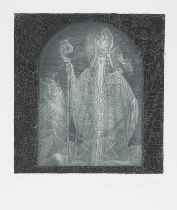 4 sheets: Die Geburt der Venus, 1974; Frau, 1972; Nikolaus, 1970; Untitled