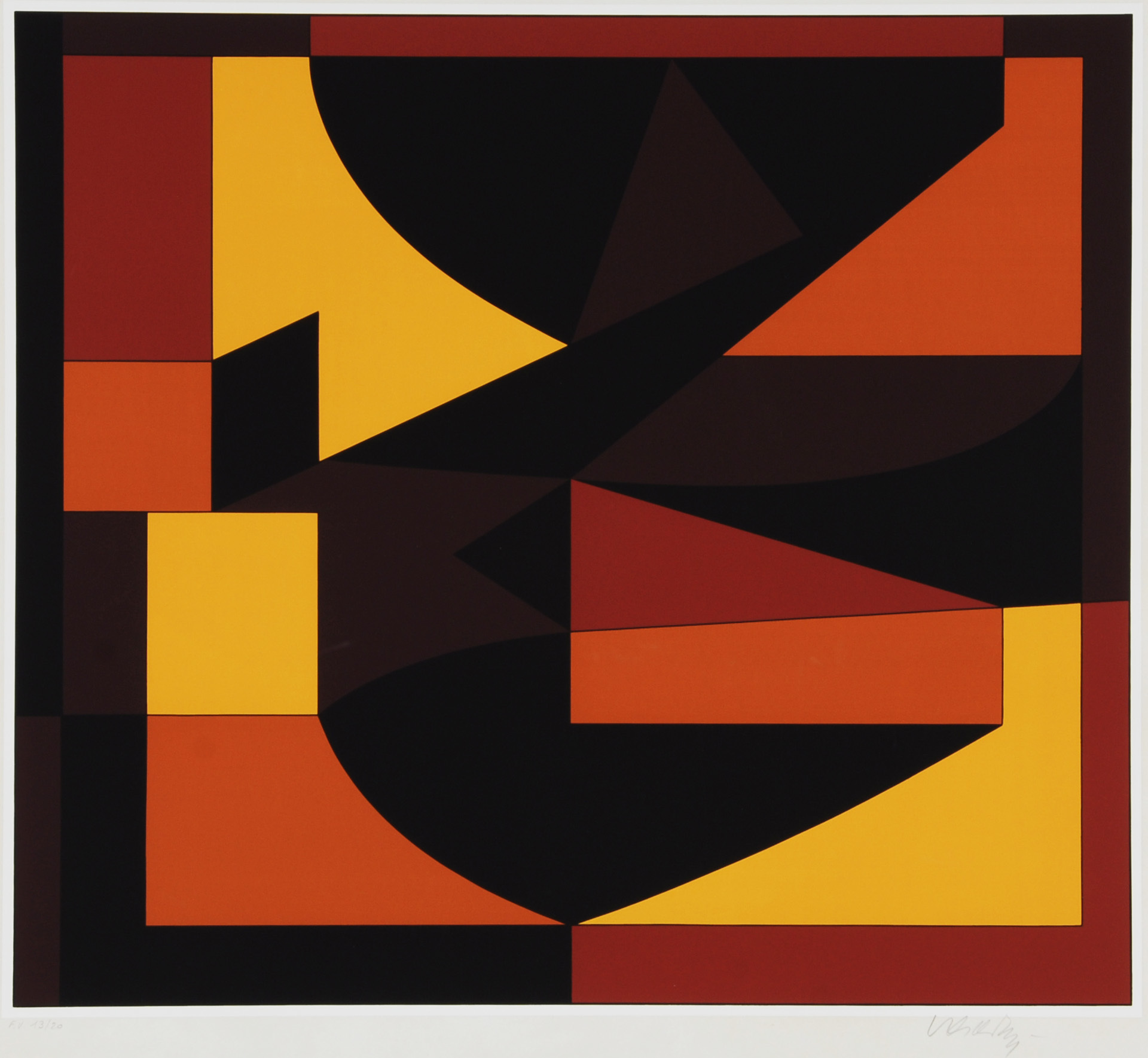 Victor Vasarely, Komposition