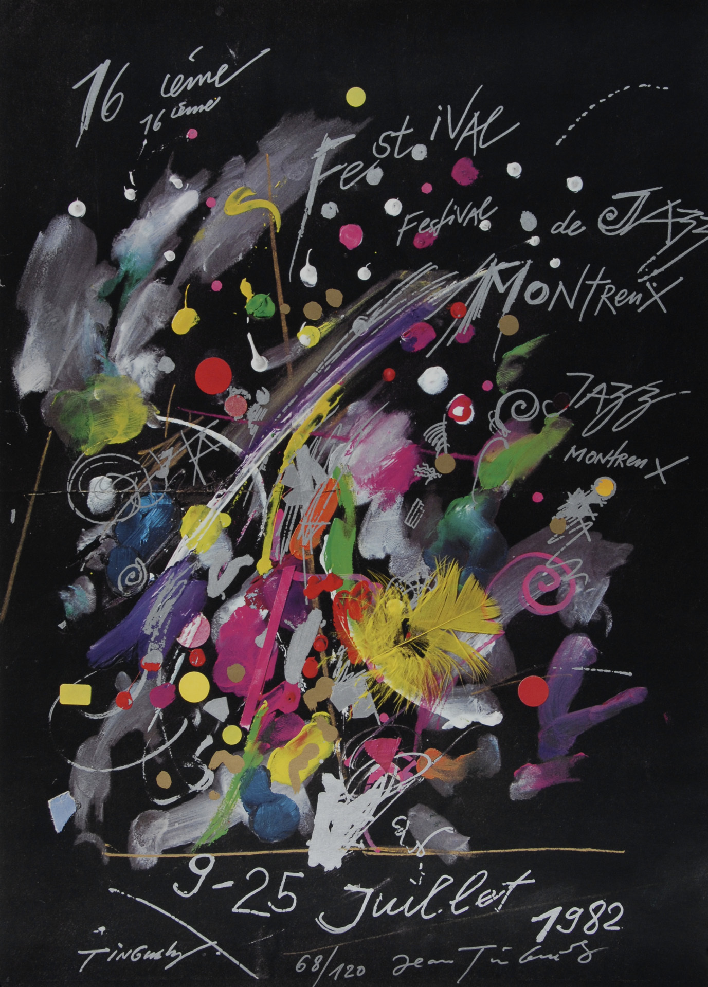Jean Tinguely, Plakat. Montreux Jazz Festival