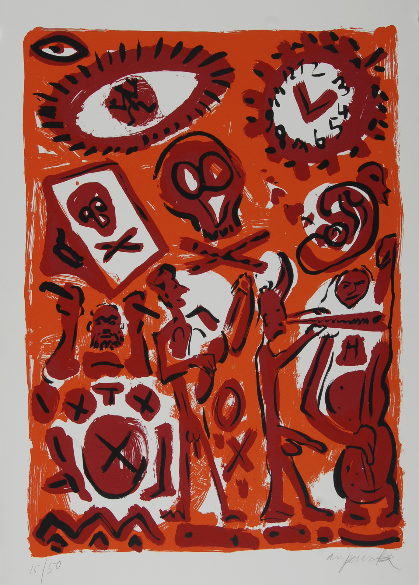 A.R. Penck, Session in Orange