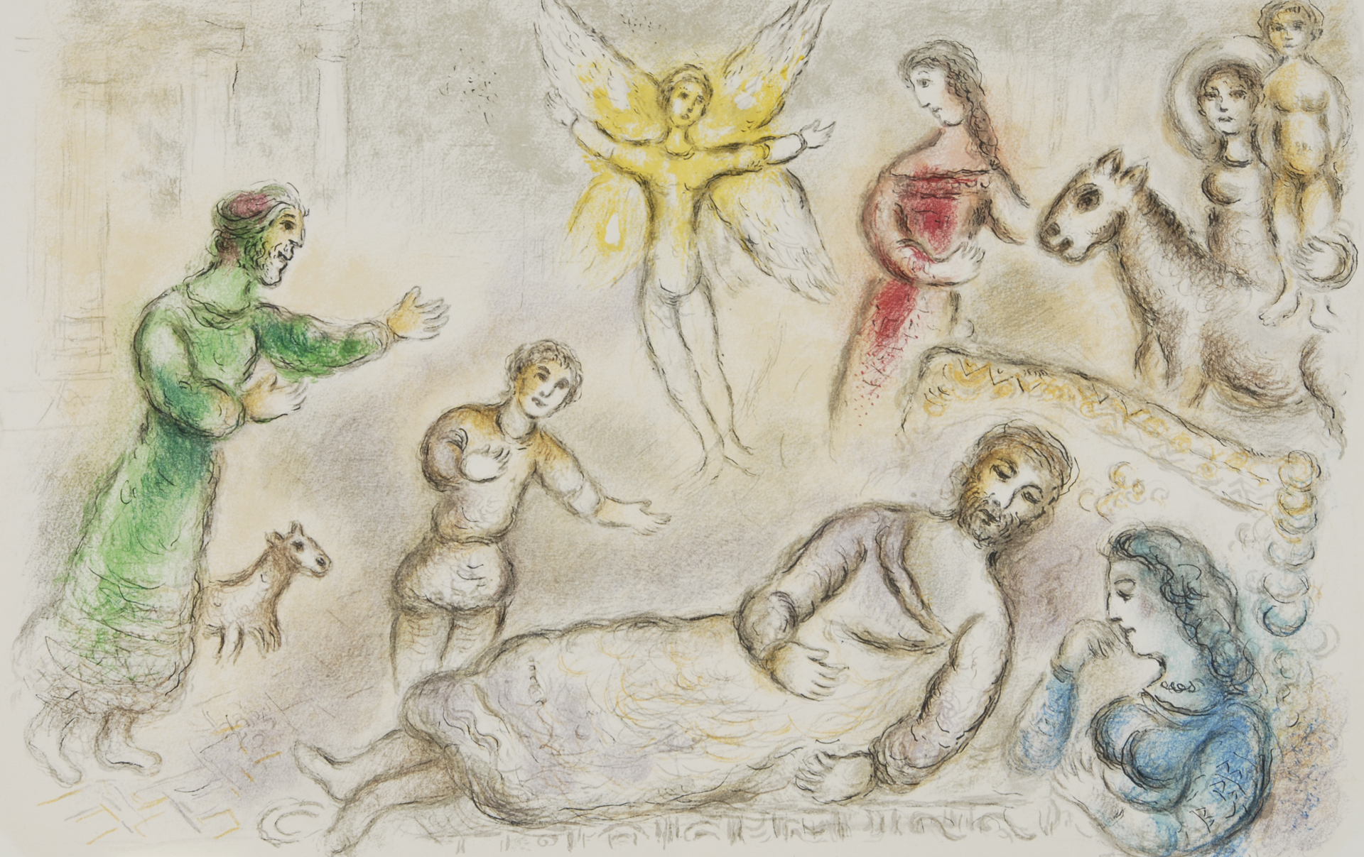 Marc Chagall, La paix retrouvée, from "L'Odyssée II"