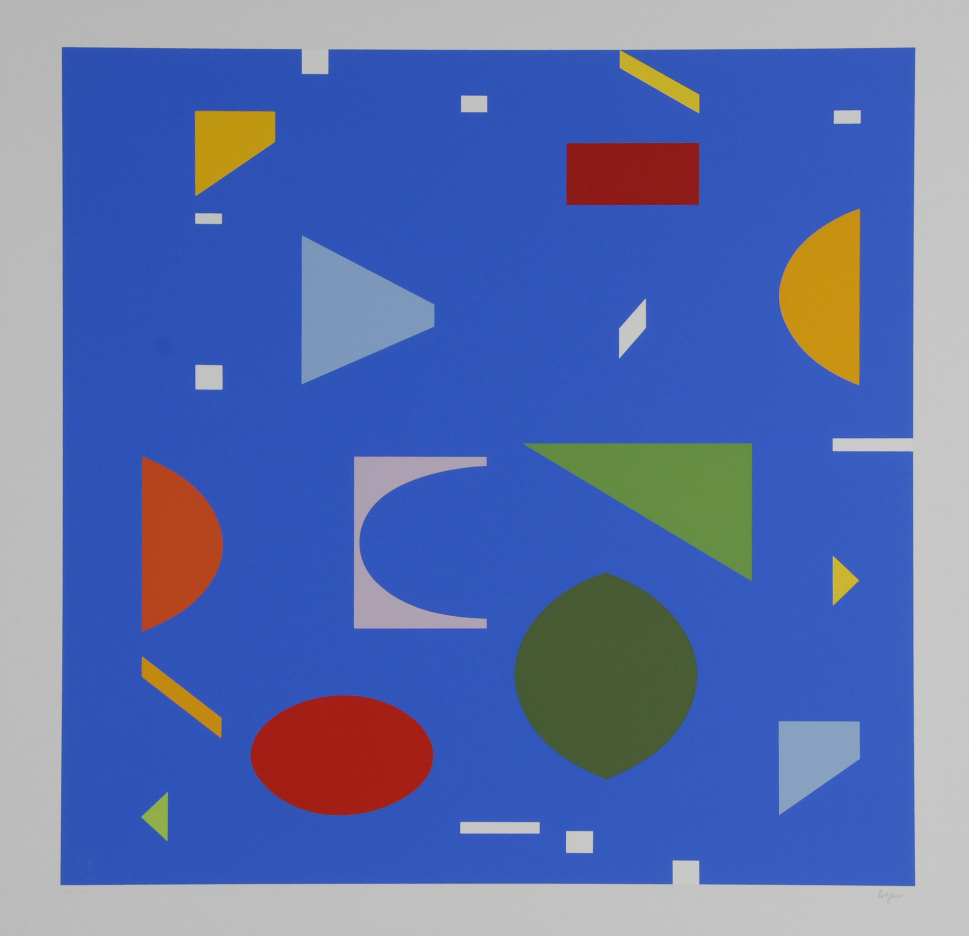 Yaacov Agam, 3 Blätter aus "Solfege, Transformation, Fusion"