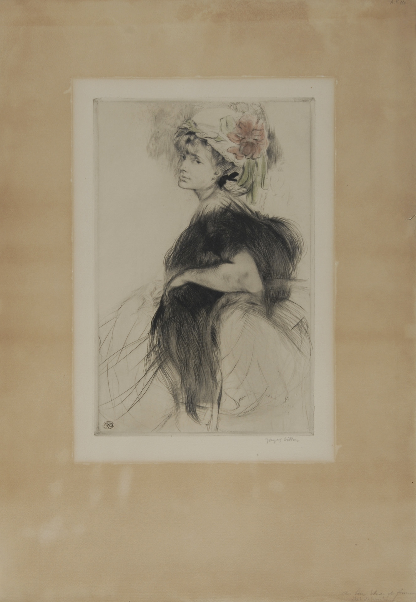 Jacques Villon, Au bois ou Lili au boa noir