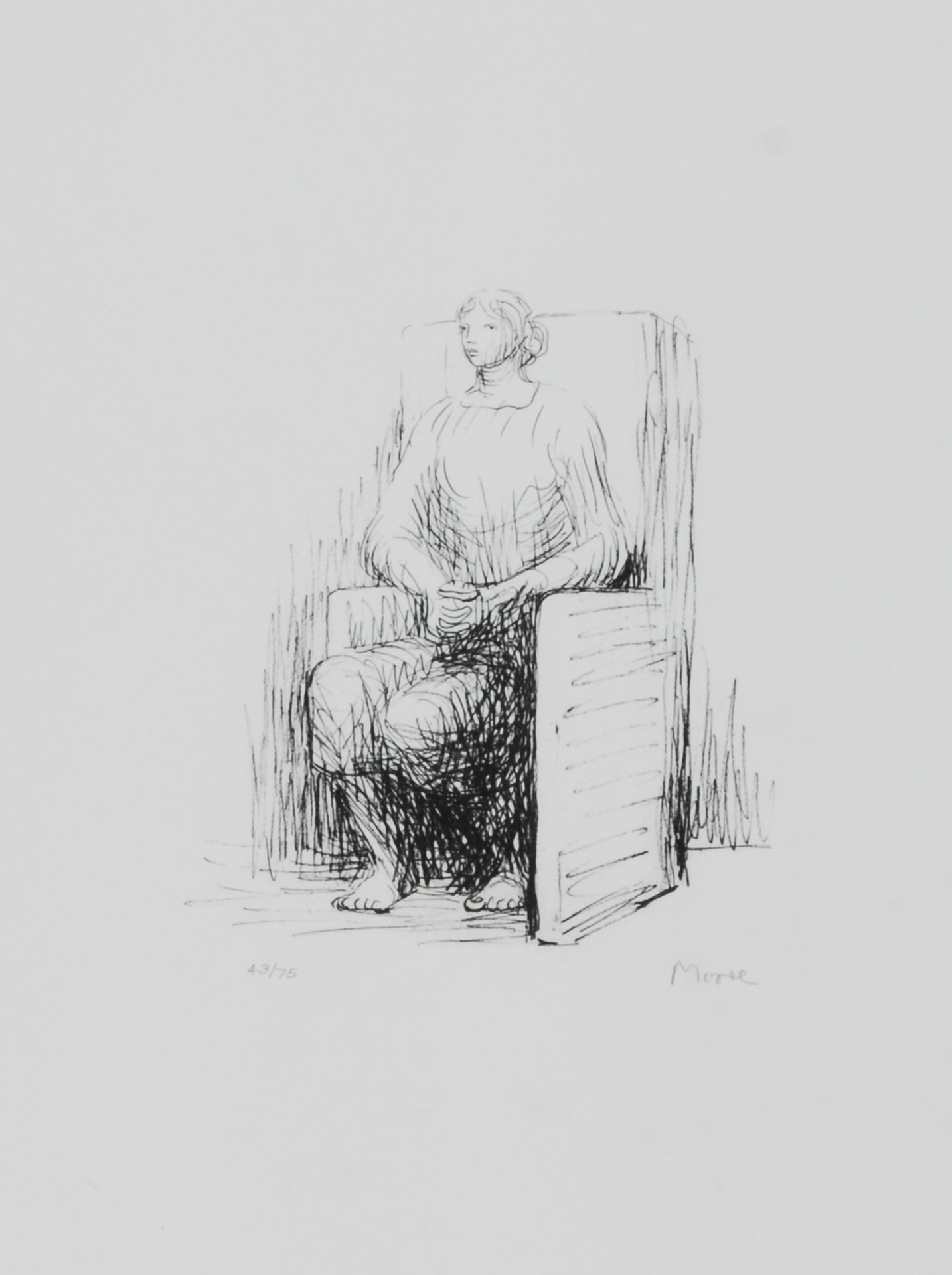 Henry Moore, Seated Woman in Armchair
