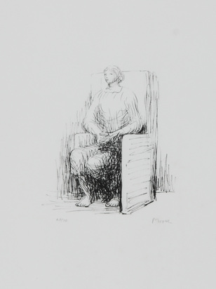 Seated Woman in Armchair