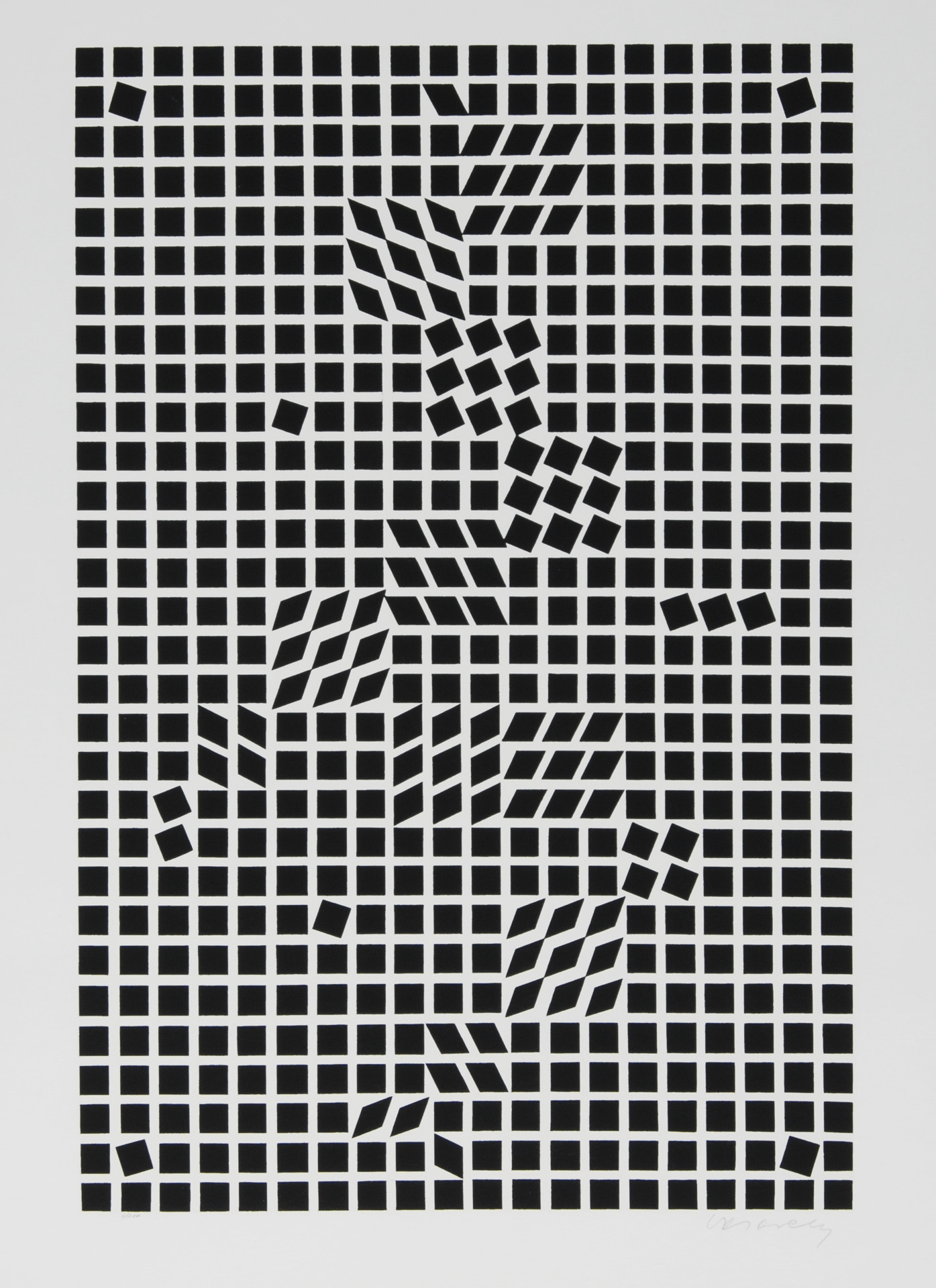 Victor Vasarely, Sans titre, aus "Cassou, Kassák, Vasarely"