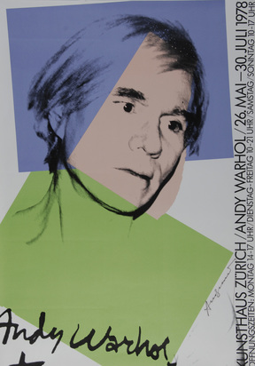Plakat. Kunsthaus Zürich, Andy Warhol, 26. Mai - 30. Juli