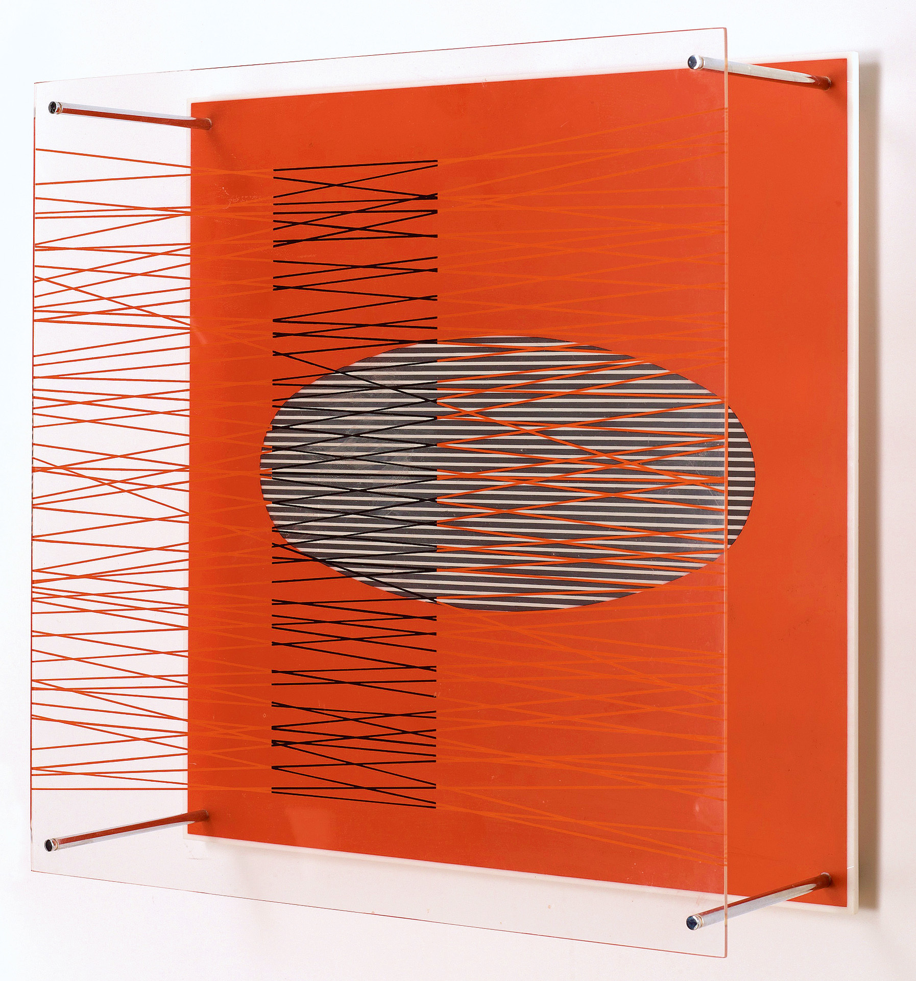 Jesús Rafael Soto, Ovalo en el Rojo, from "Sintesis Serie"