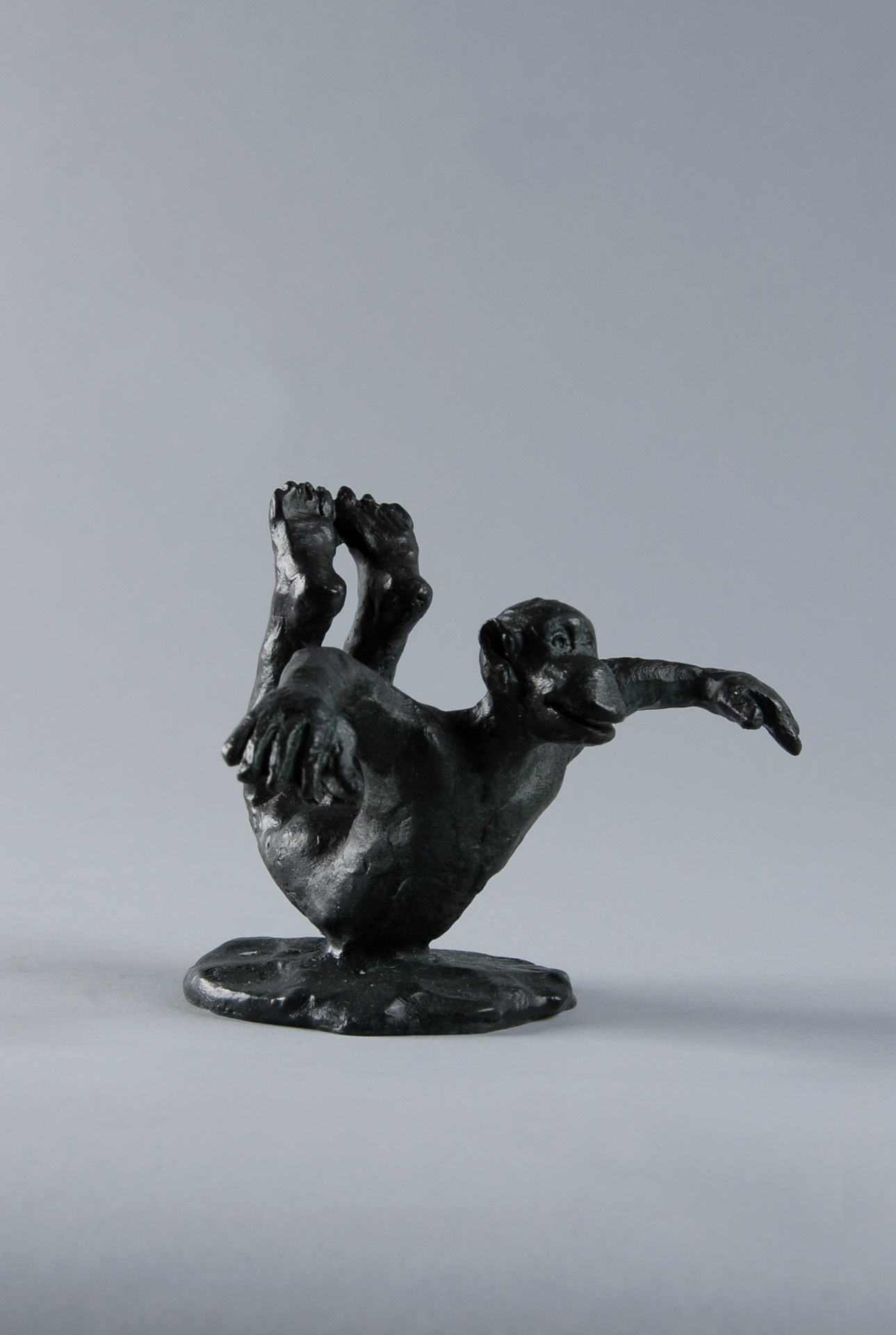 Jörg Immendorff, Untitled (Monkey Prone with Streched Arms)