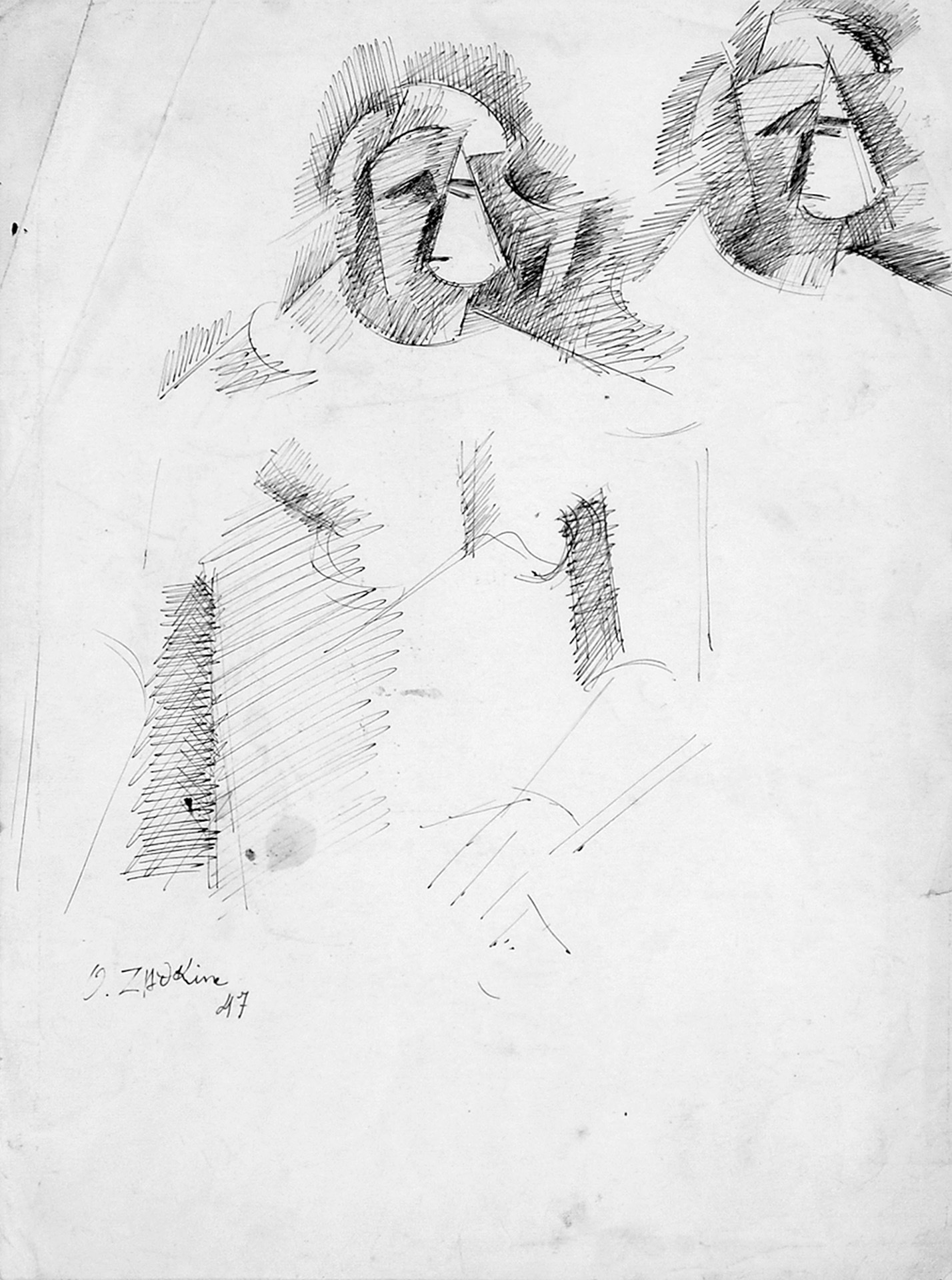 Ossip Zadkine, Composition cubiste