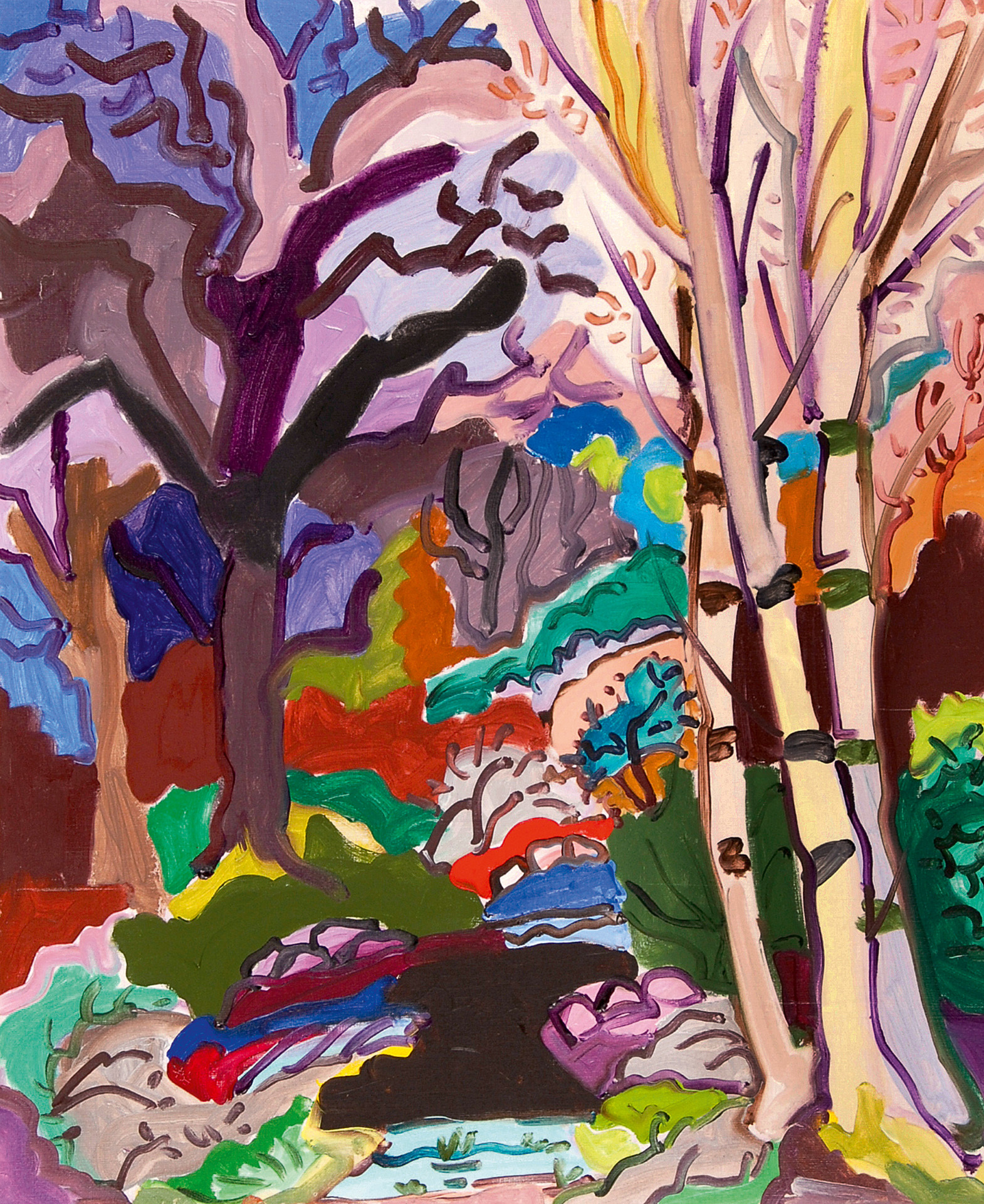 Charles Lapicque, L'hiver dans les bois