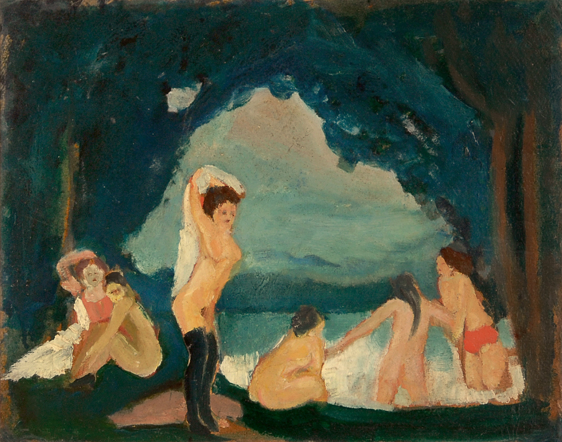 Willi Baumeister, Im Bad