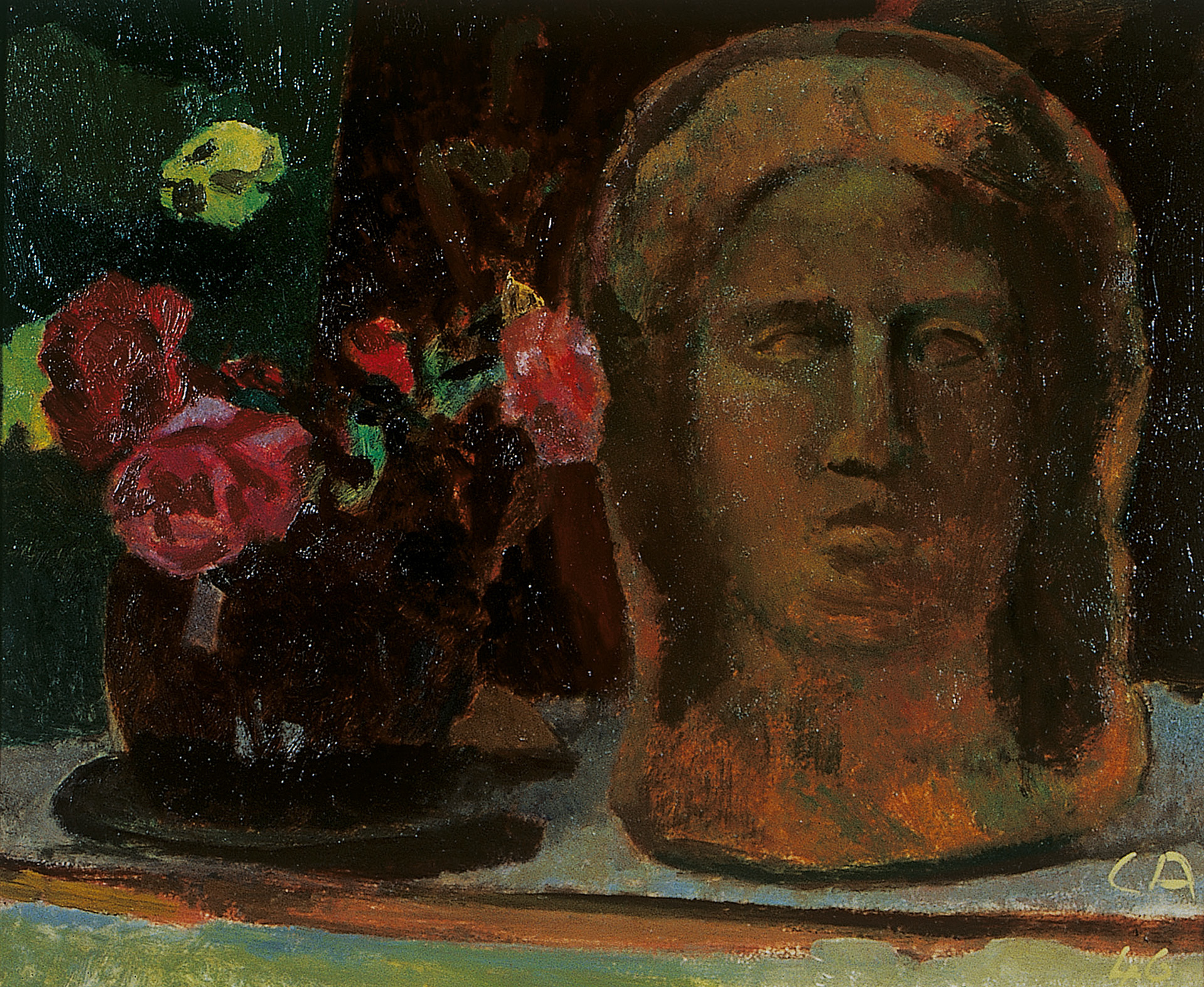 Cuno Amiet, Bouquet et sculpture
