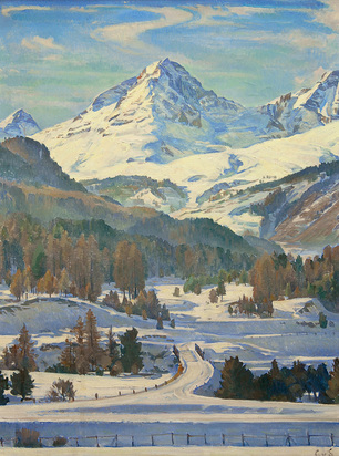Piz Albana of Punt Muragl, Engadin