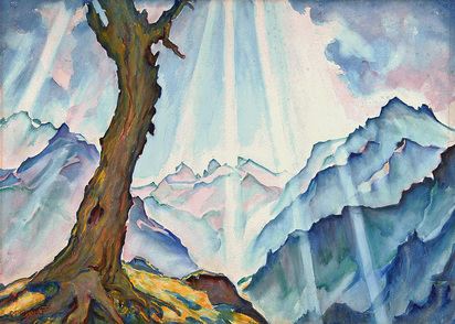 Mountain Range in Maloja