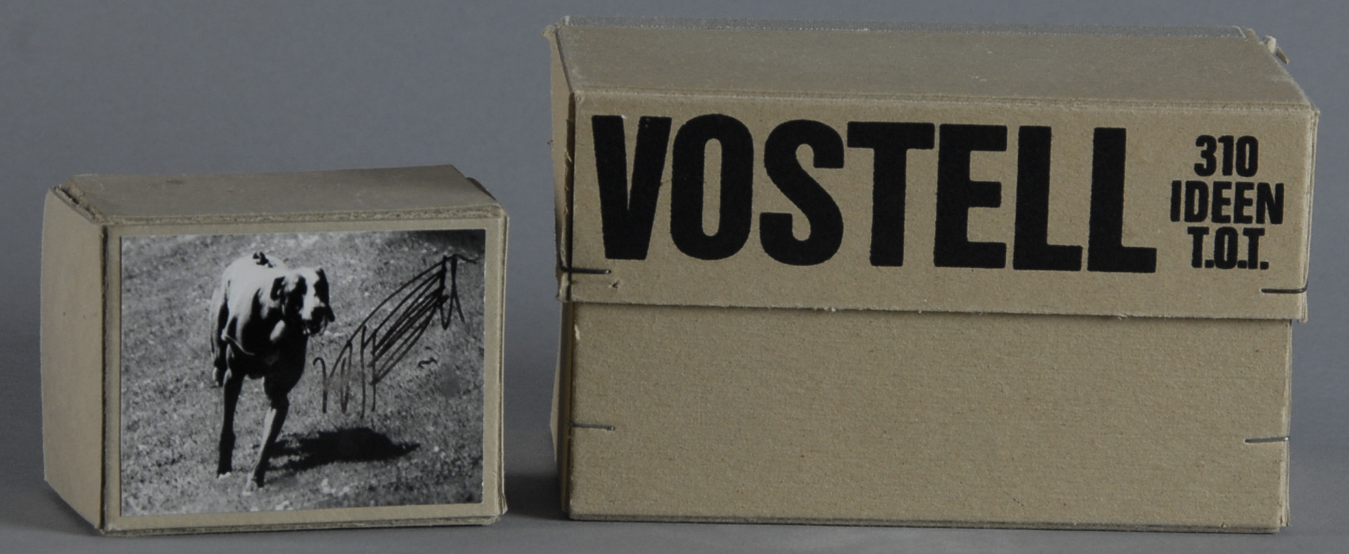 Wolf Vostell, 2 multiples: 310 Ideen T.O.T., 1973; Untitled