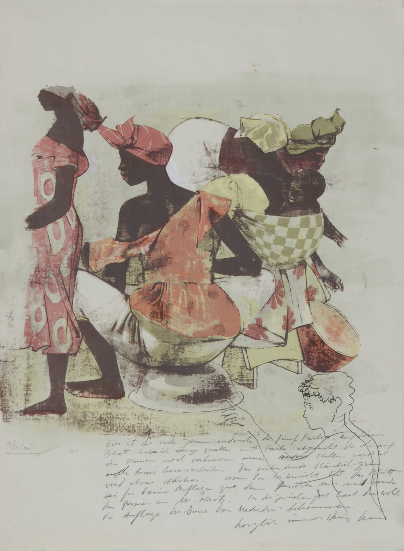 Hans Erni, Markt von Dakar