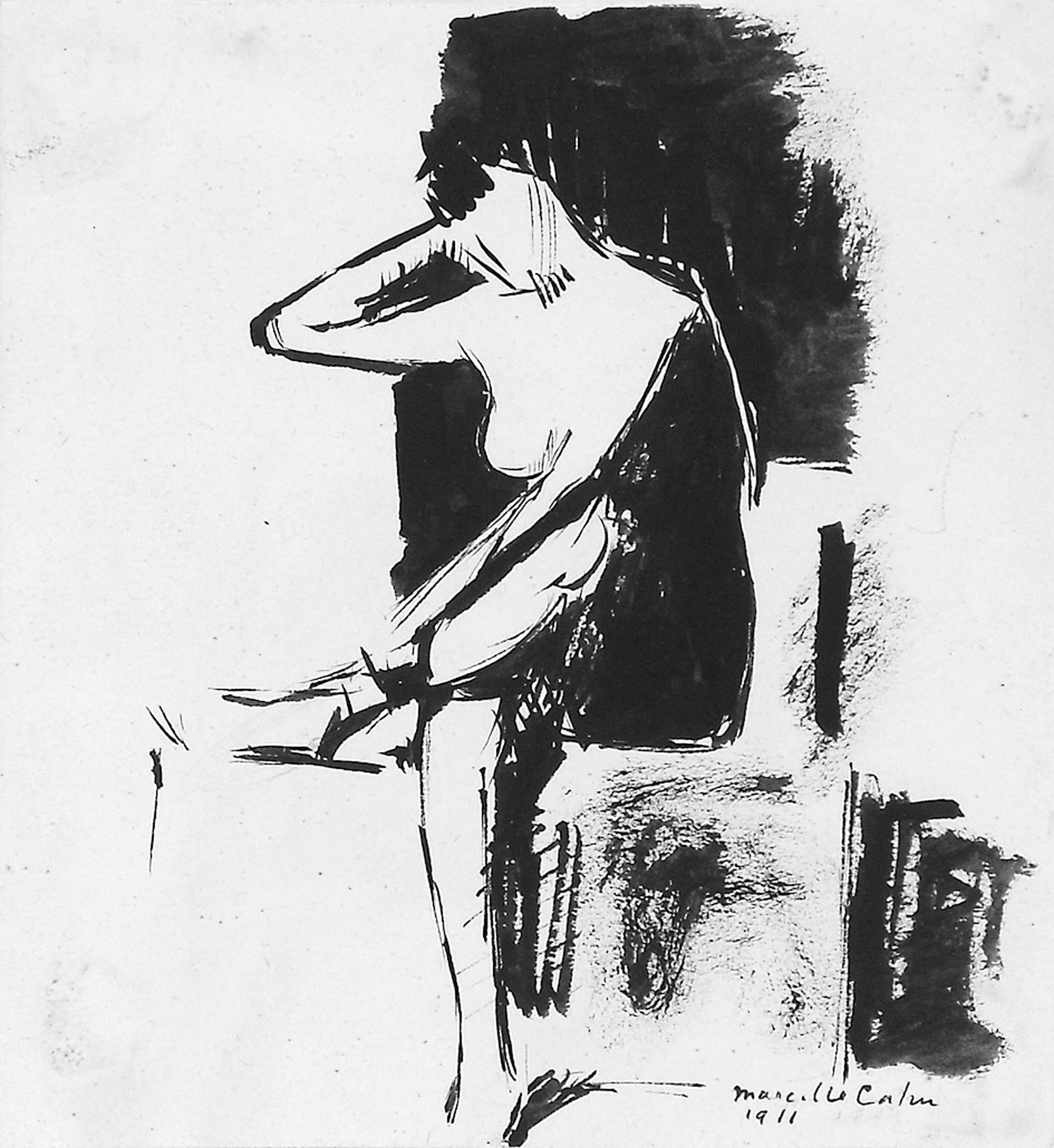 Marcelle Cahn, Femme assise
