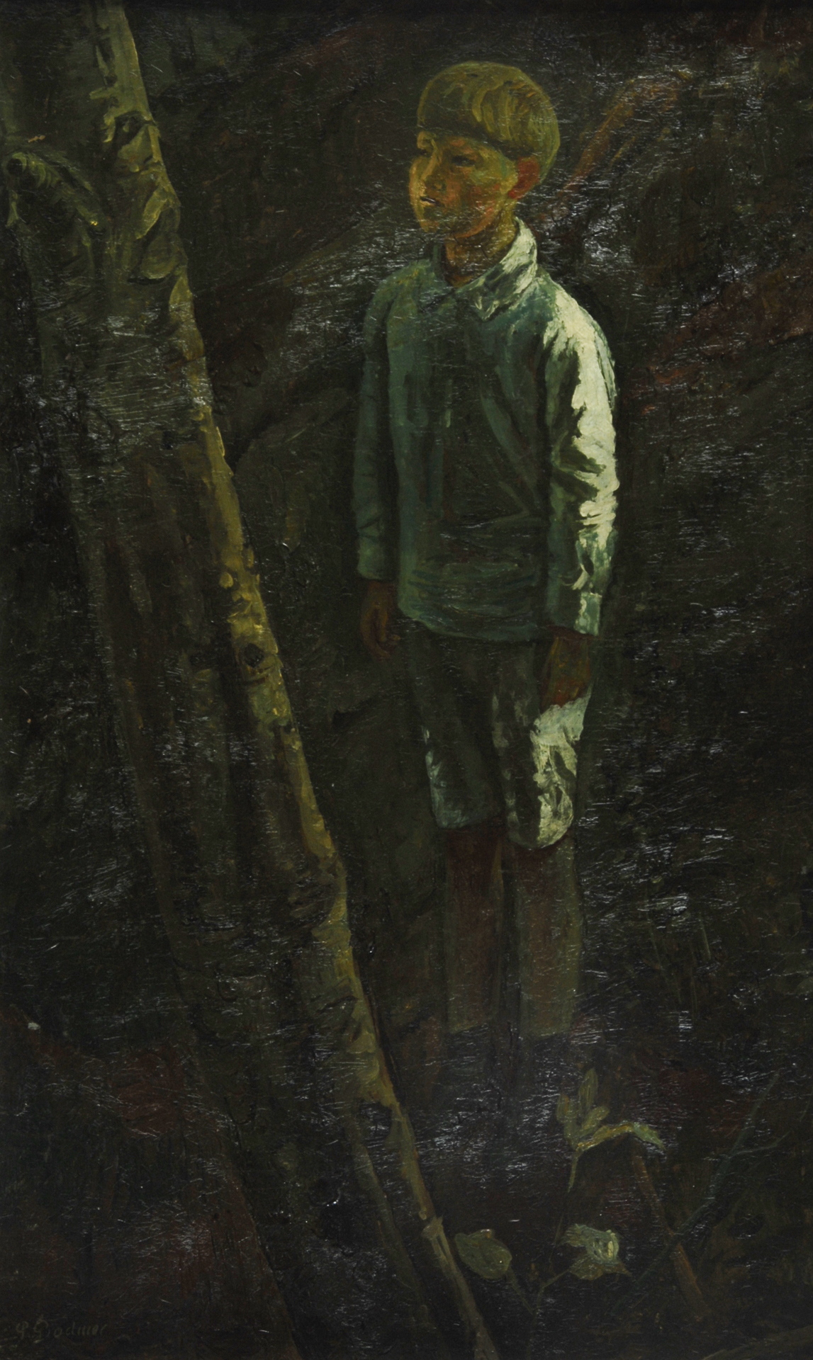 Paul Bodmer, Knabe im Wald