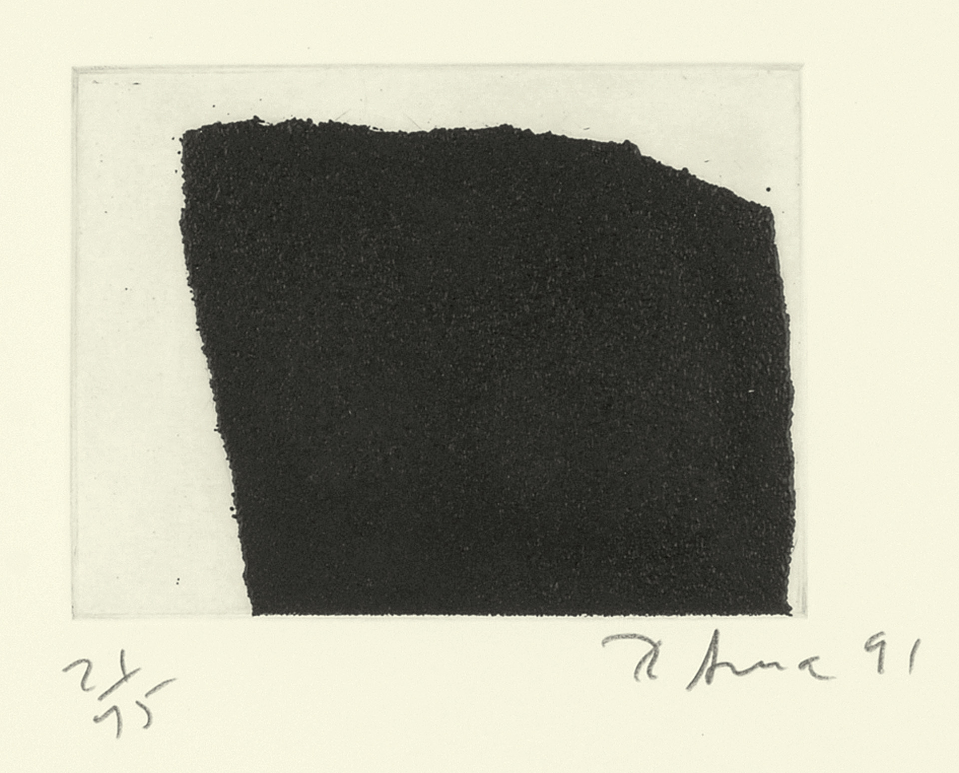 Richard Serra, 2 sheets: 3 und 9, from "Videy Afangar Series"