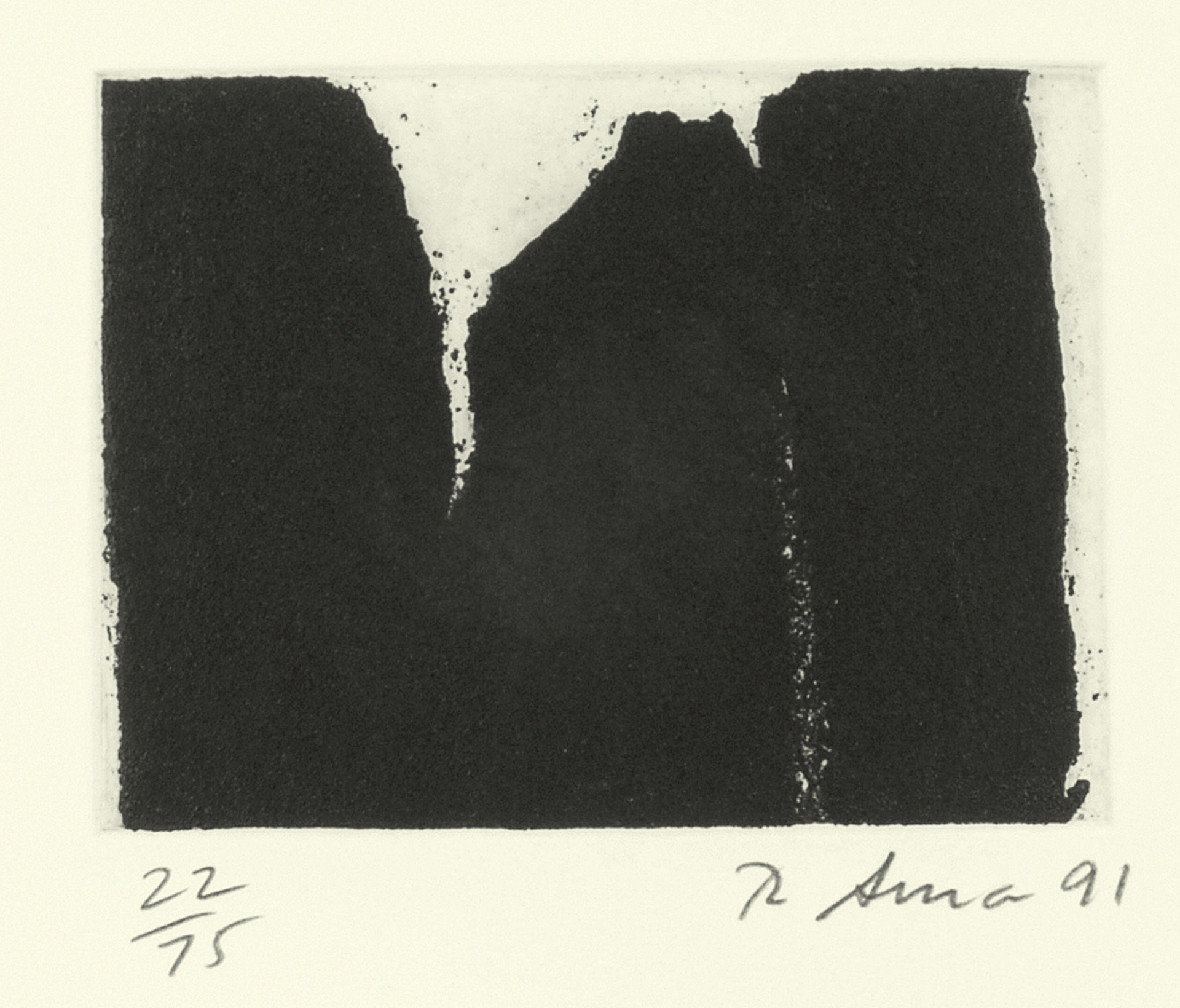 Richard Serra, 2 Blätter: 8 und 4, aus "Videy Afangar Series"
