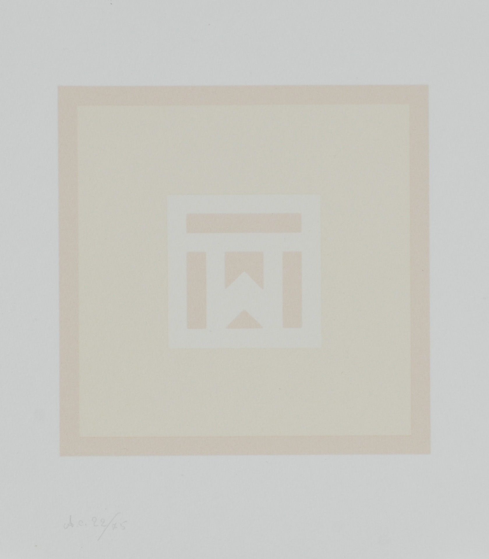 Antonio Calderara, Portfolio. Epigramme, drei Farb-Variationen von Antonio Calderara