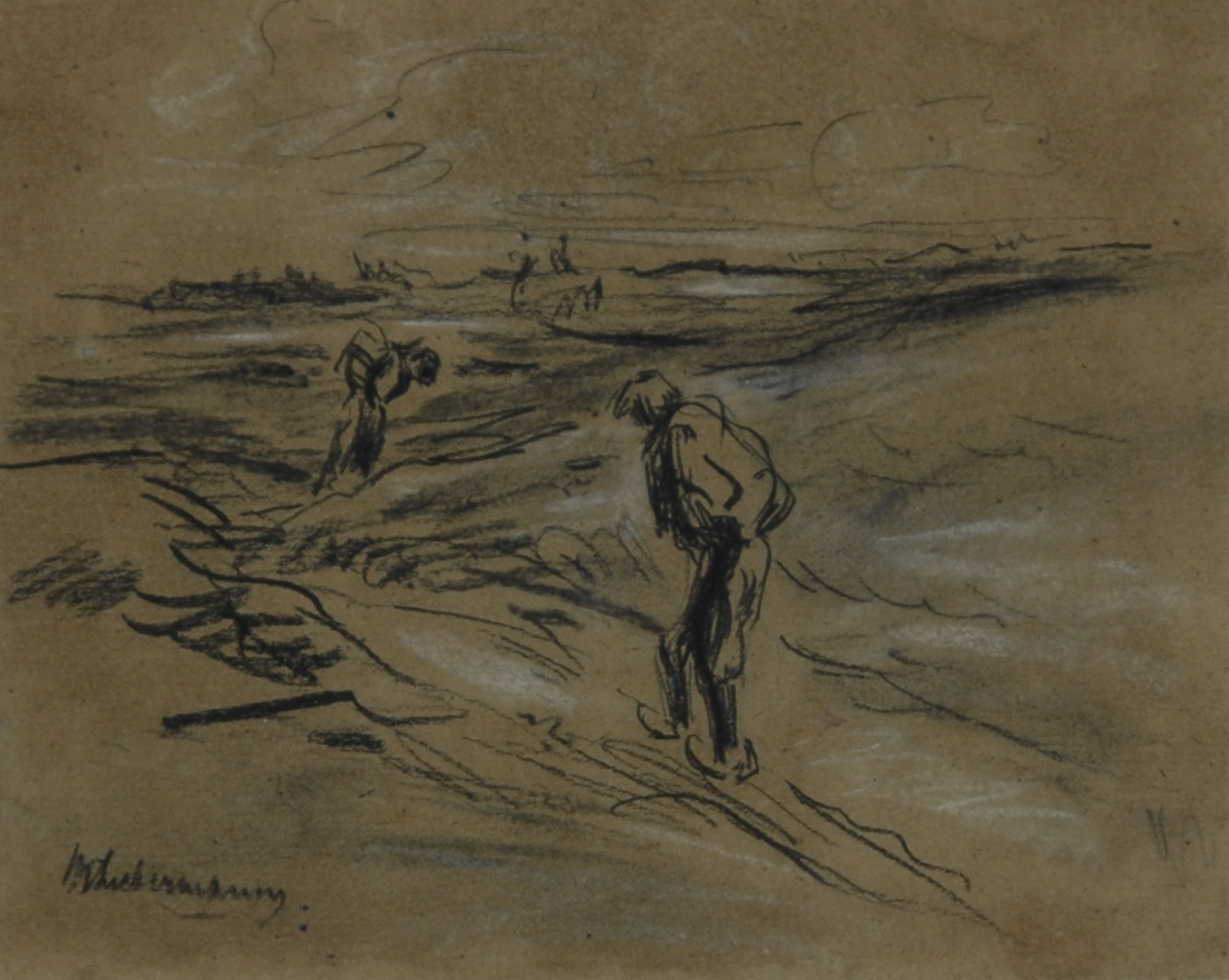 Max Liebermann, Two Figures in Landscape