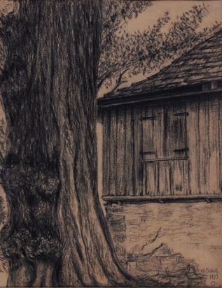 Baum und Fischerhaus