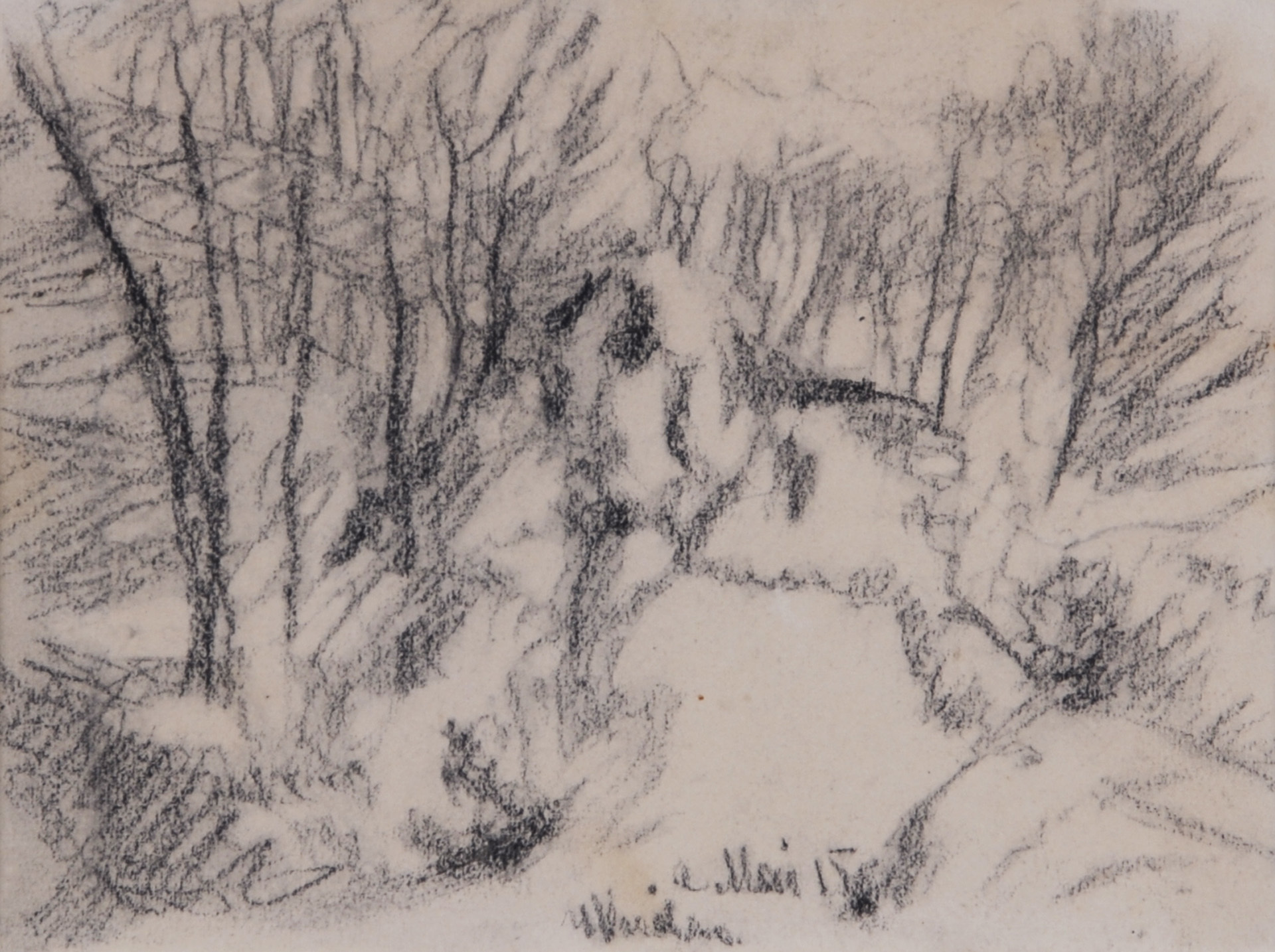 Adolf Dietrich, Landschaft mit Bäumen