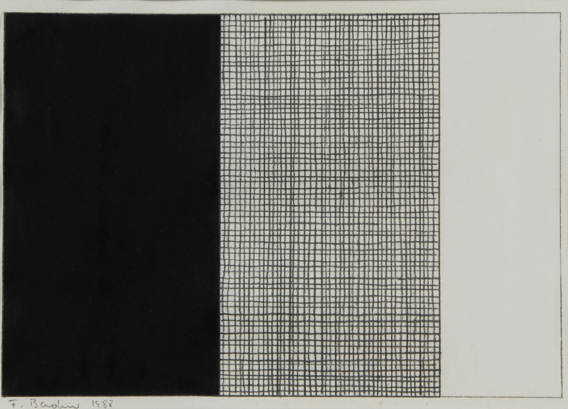 Frank Badur, 3 Blätter: Ohne Titel, 1988; 1989; 1991