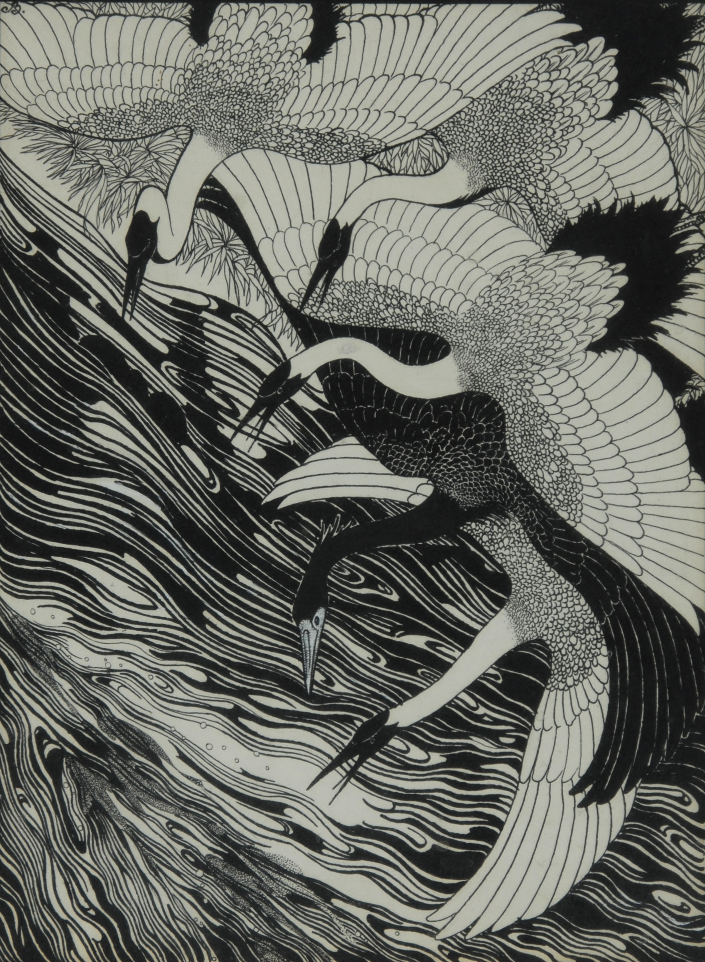 de Jean Bosschère, Flying Herons