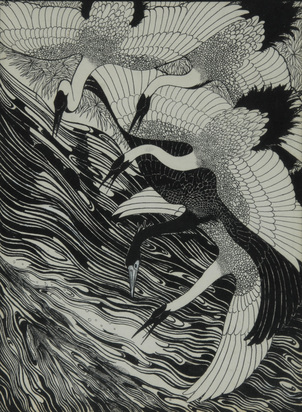 Flying Herons