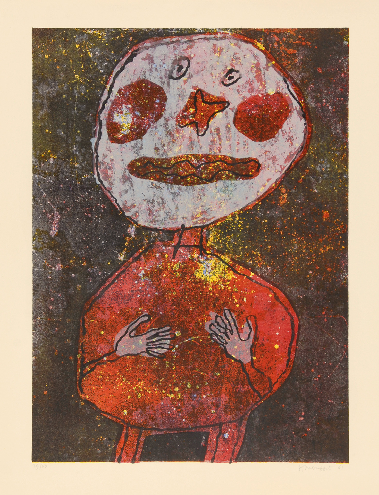 Jean Dubuffet, Personnage au costume rouge