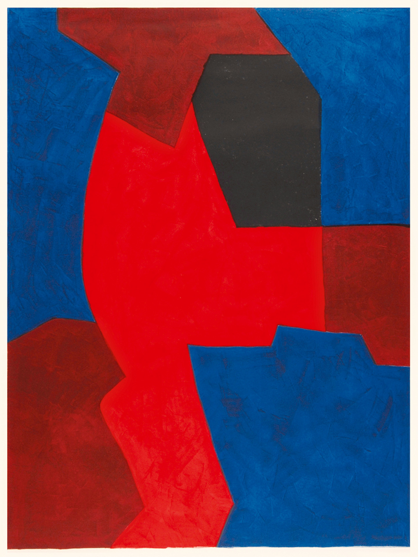 Serge Poliakoff, Composition bleue, rouge et noire