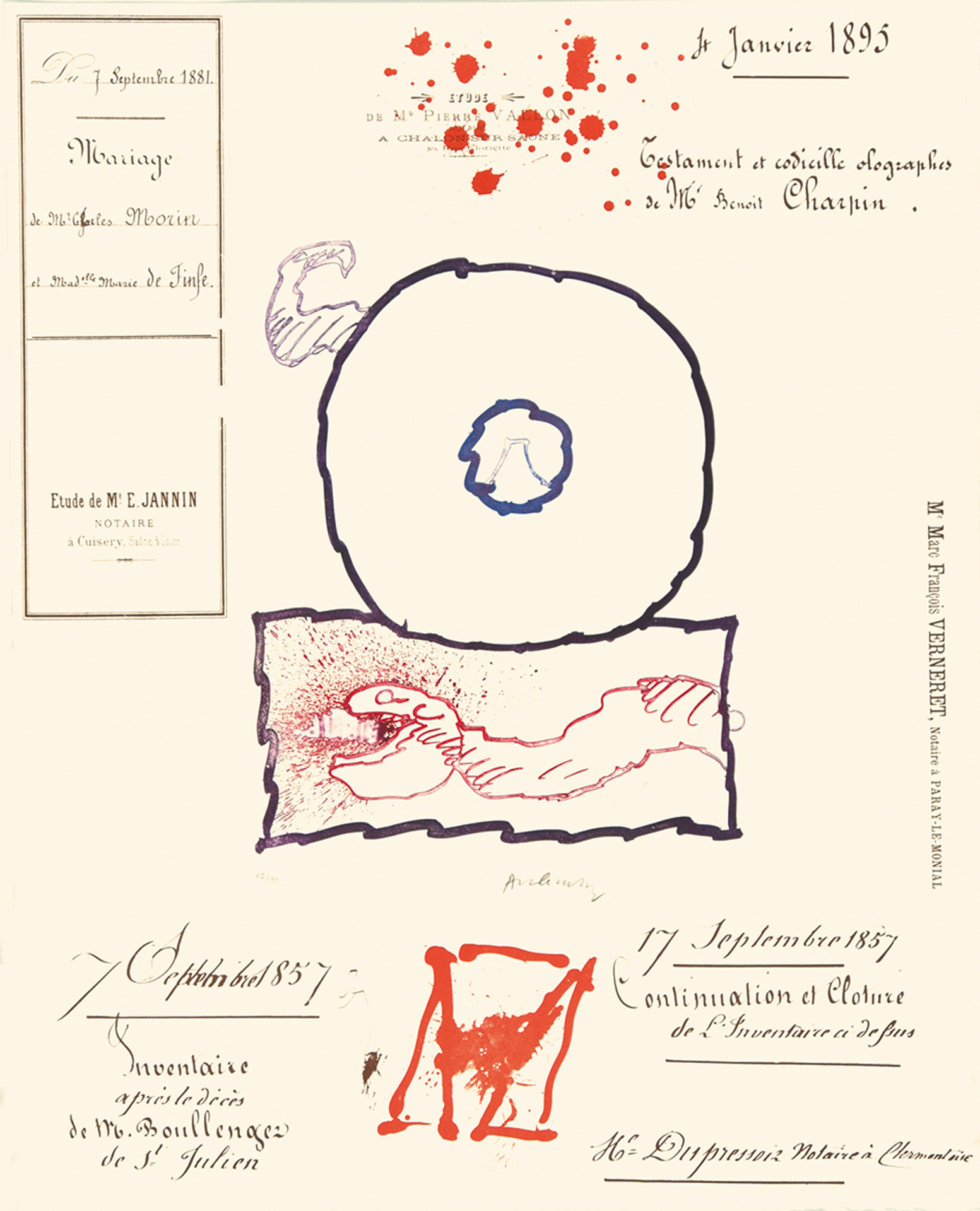 Pierre Alechinsky, Portfolio. L'Avenir de la Propriété