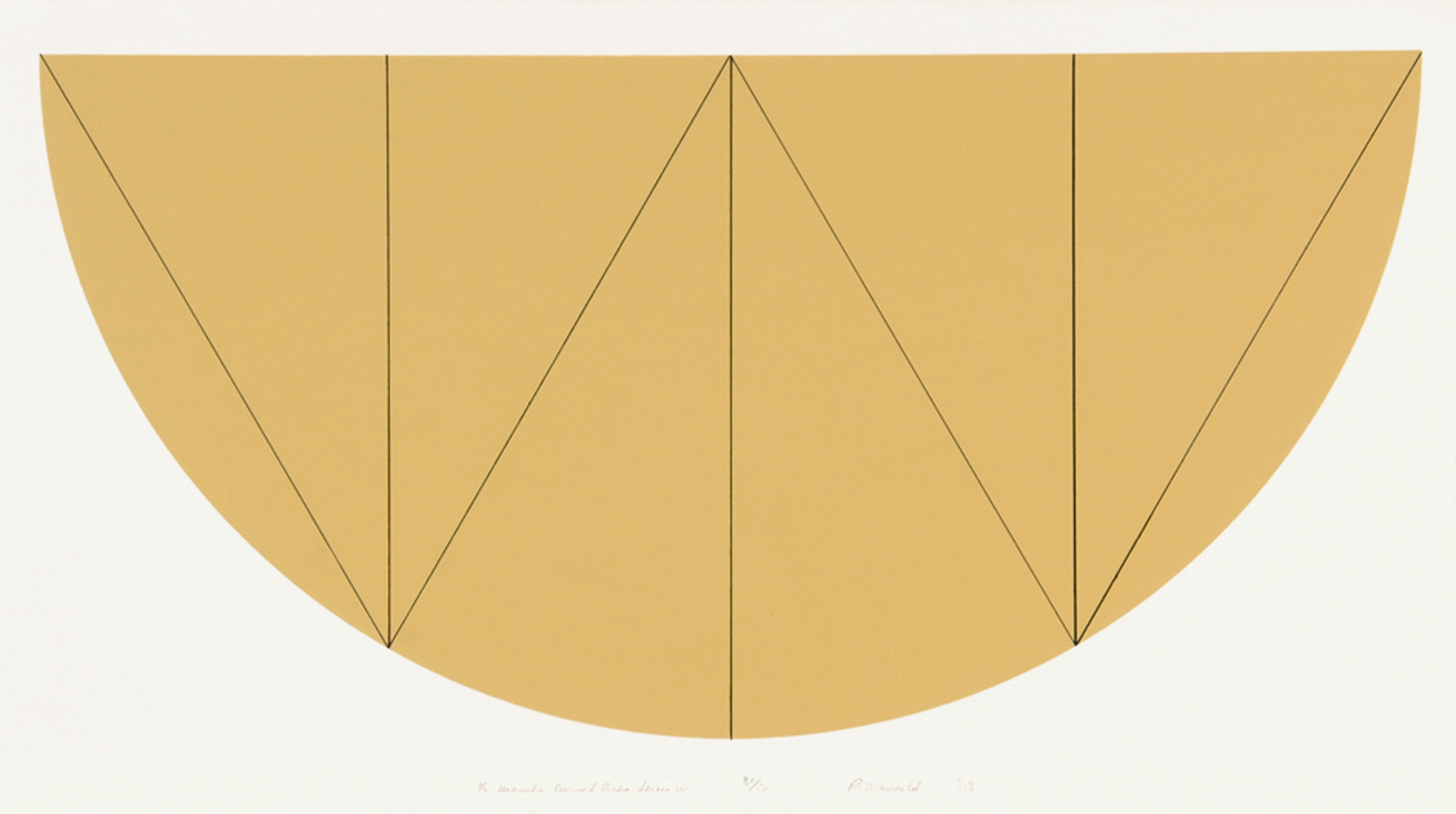 Robert Mangold, 1/2 Manila Curved Area Series