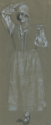 Mädchen mit Eimer 3 (Studie zu den Fresken im Amtshaus I der Stadt Zürich)