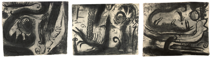 Triptych. Blutungsarbeit - L.I.S. (Lesen in Staub)