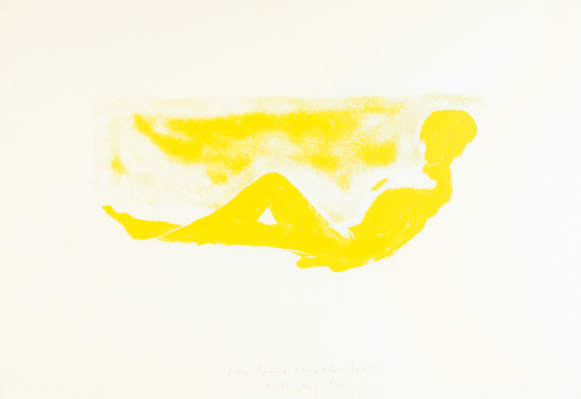 Markus Raetz, Triptych. Miss Diane Chandler, Sept '66