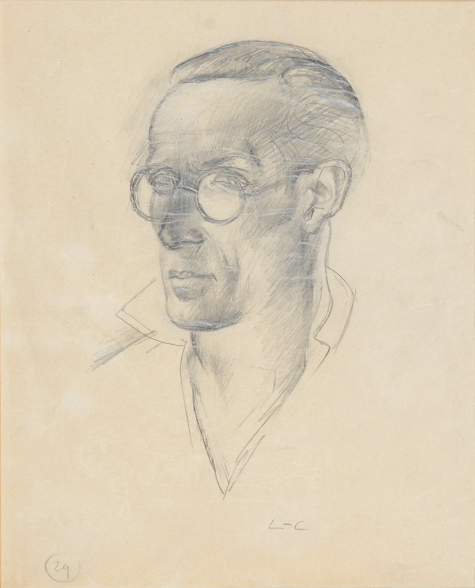 Le Corbusier, Portrait de Pierre Jeanneret, petit cousin de Le Corbusier